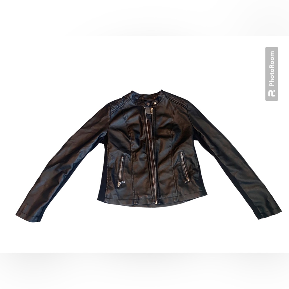 Faux leather jacket